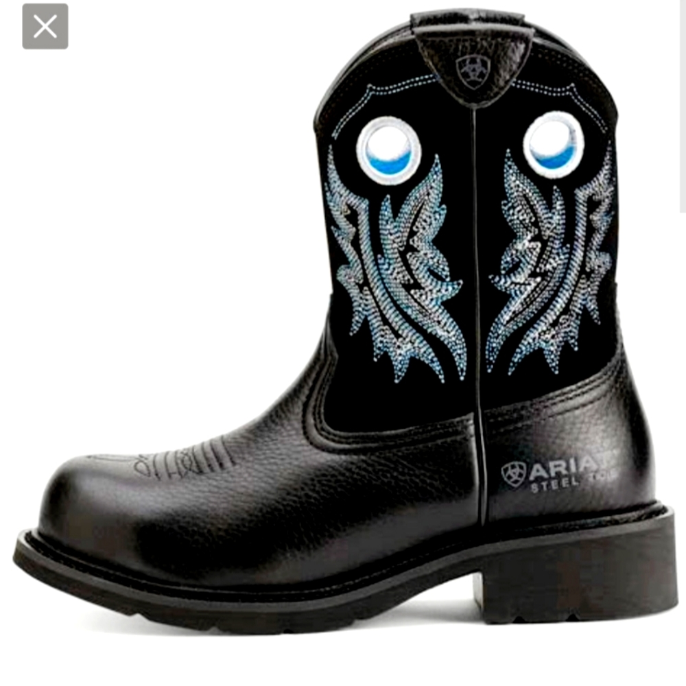 Ariat Womens Fatbaby Steel Toe Cowgirl Boot 10012812 Size 10B